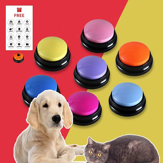 Recordable Talking Button Child Interactive Toy Phonograph Answer Buzzers Portable Recording Sound Button Party Noise Makers